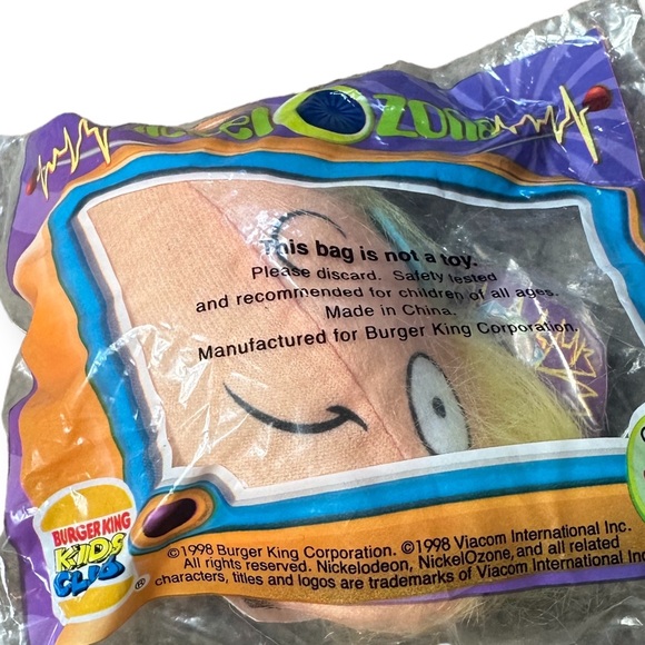 Vintage 1998 Nickelodeon NICKEL-O-ZONE Hey Arnold Set Of Three Sealed Small Toys - Picture 3 of 8